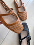 Pu Hollow Out Slip On Flats